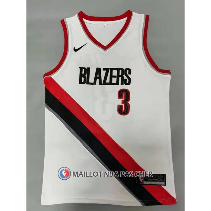 Maillot Portland Trail Blazers C.j. Mccollum Association 2020-21 Blanc